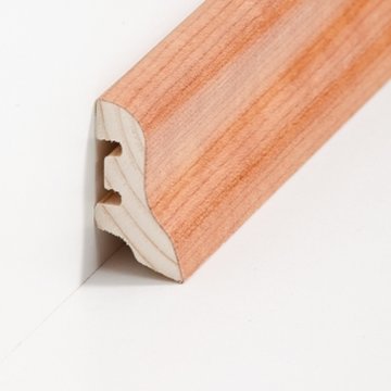 Sdbrock Sockelleisten Holzkern Kirsche lackiert Holz-Fussleiste, Holzkern mit Echtholz furniert sbs224010