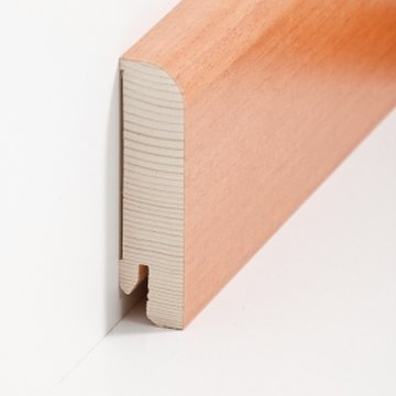 Sdbrock Sockelleisten Holzkern Buche gedmpft lackiert Holz-Fussleiste, Holzkern mit Echtholz furniert sbs20806