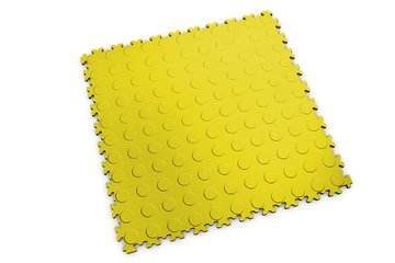 Muster: m-wf12-2040 Profilor Industrie PVC Klick-Fliesen Flitter/Noppe Bodenbelag fr Fitnessstudio/Werkstatt Lager und Garage  Yellow