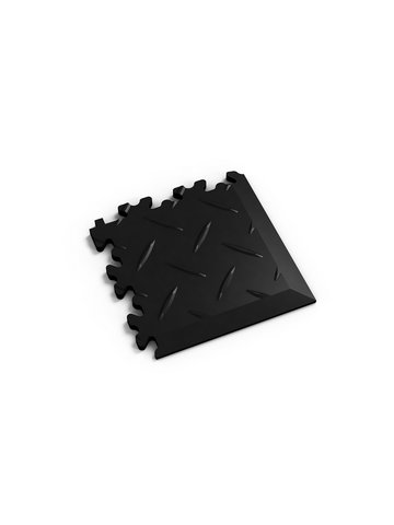 Muster: m-w2016-01 Profilor Ecke Diamant/Riffelblech passend zu Profilor PVC Klick-Fliesen Industrie, Light, Eco  Black