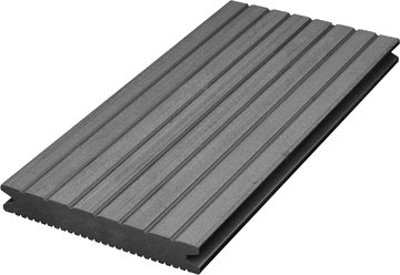 wPRO993001 Profilor WPC gerillt/genutet massiv gerillt/genutet hochwertige WPC-Dielen, L�nge 3600, 4200 mm, Verbrauch: ca. 7 Meter pro m� Dunkelgrau AUSLAUFARTIKEL