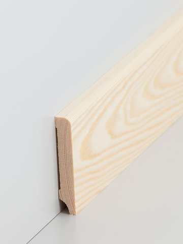 wsbs320.1060.0 Sdbrock Sockelleisten Massivholz Kiefer roh Massivholz Holz-Fussleiste, Oberkante rechteckig